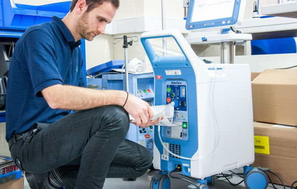 Mantenimiento de máquinas de equipo médico